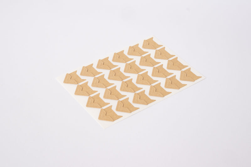 Photo Mounting Corner Stickers - Self Adhesive (24 pcs per sheet)